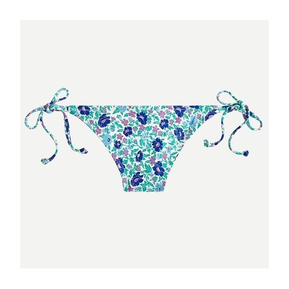 J. Crew String Hipster Bikini Bottom in Storybook Floral